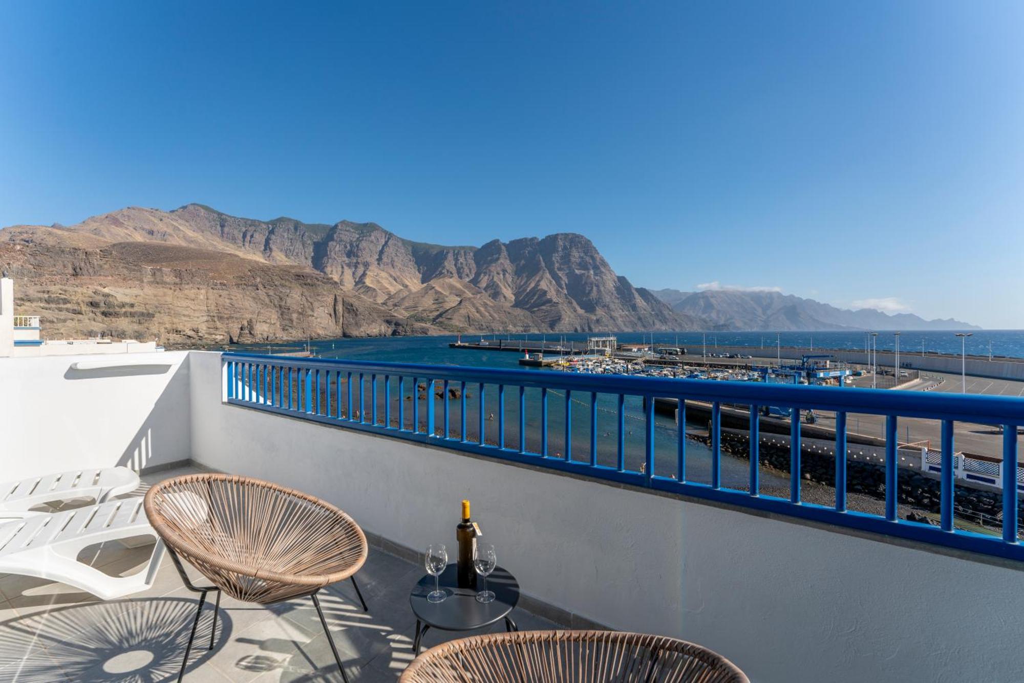 Agaete White&Blue Rooftop Bagian luar foto